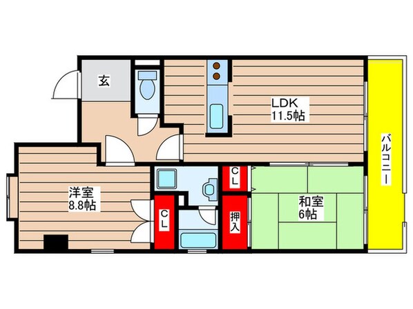 ディスカス原の物件間取画像